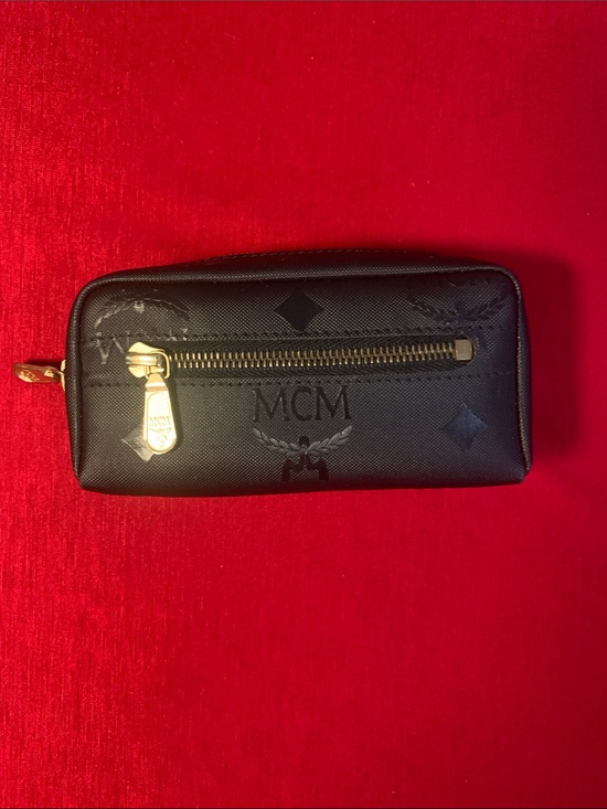 MCM Accessories - SOLD MCM Black Logo Zip Pouch